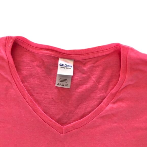 Pink "Run All The Miles Pet All The Dogs" Funny Running V-Neck Fitness Top - Picture 3 of 3